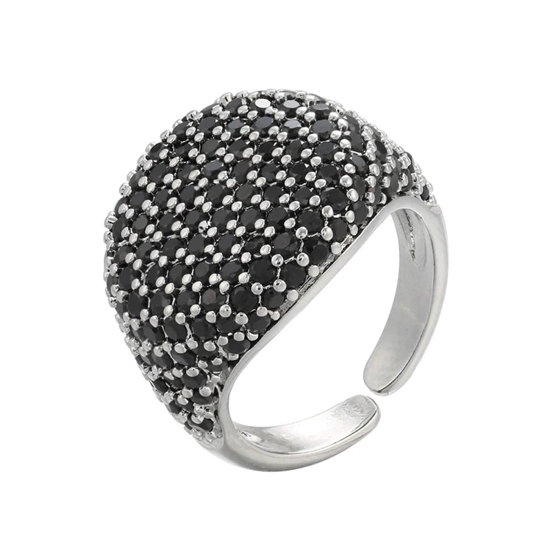 Candy Crystal Ring – 18K Gold CZ Zircon Open Ring