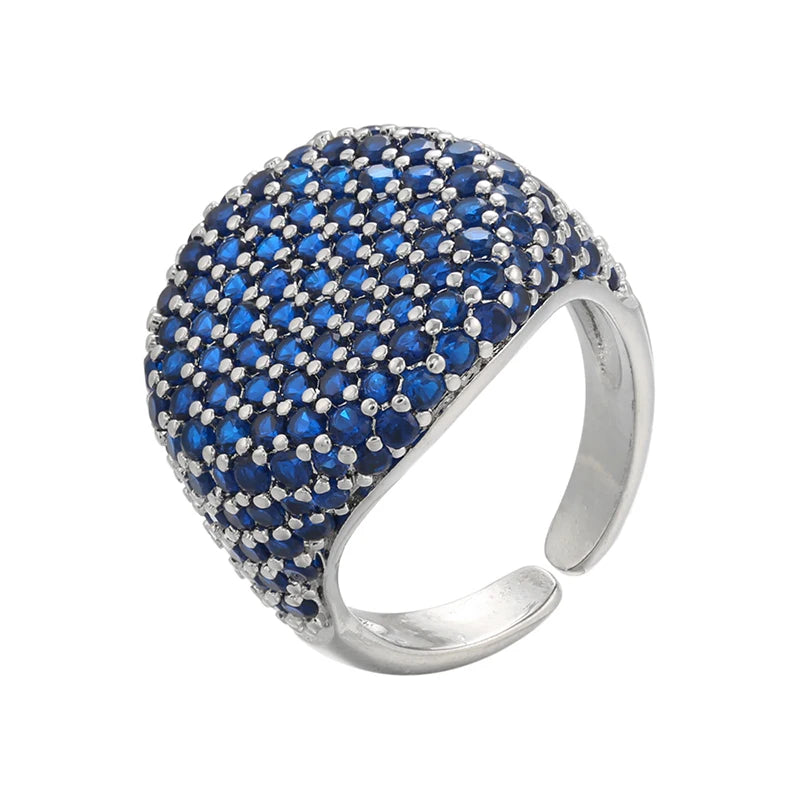 Candy Crystal Ring – 18K Gold CZ Zircon Open Ring