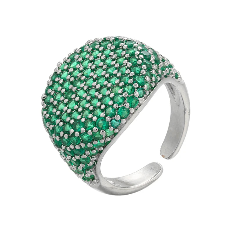 Candy Crystal Ring – 18K Gold CZ Zircon Open Ring