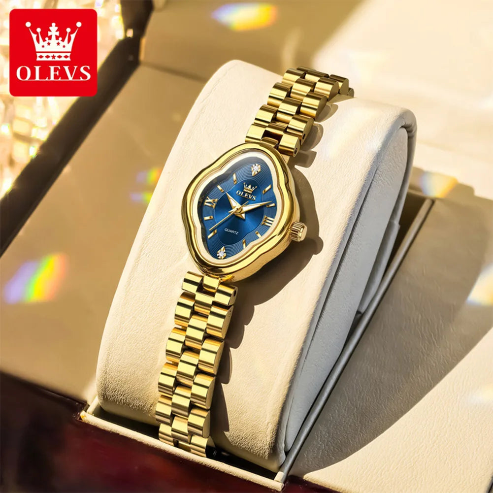 OLEVS Oval Retro – Luminous Roman Numeral Women’s Watch