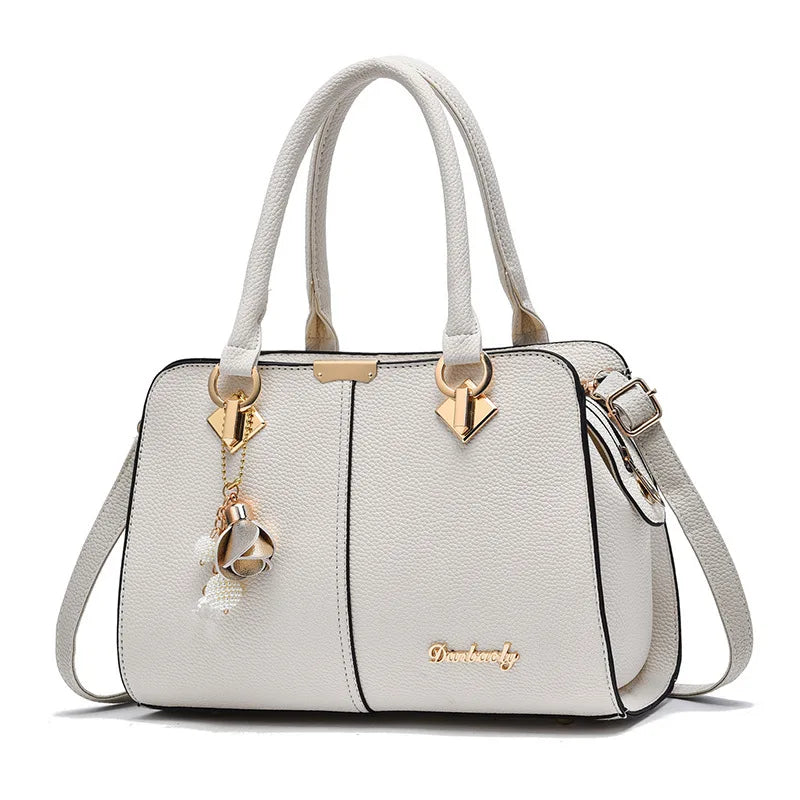 Luxury Leather Tote Handbag for Women – Designer Shoulder Crossbody Bag