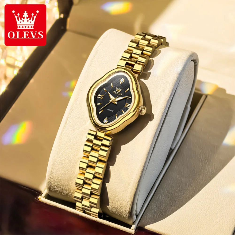 OLEVS Oval Retro – Luminous Roman Numeral Women’s Watch