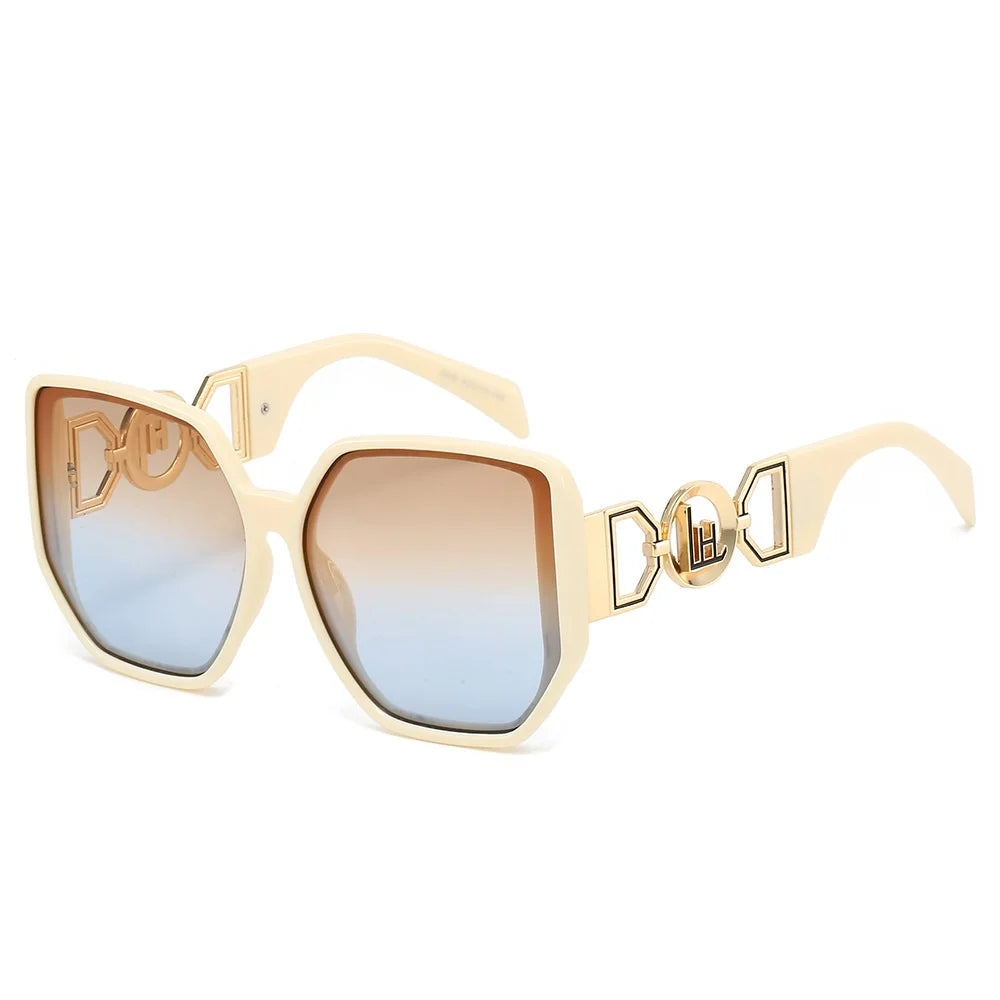 Hollow Square – Oversized UV400 Unisex Sunglasses
