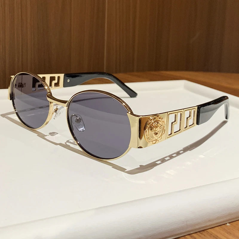 Oval Vintage – Metal Frame Unisex Sunglasses, 7 Colors