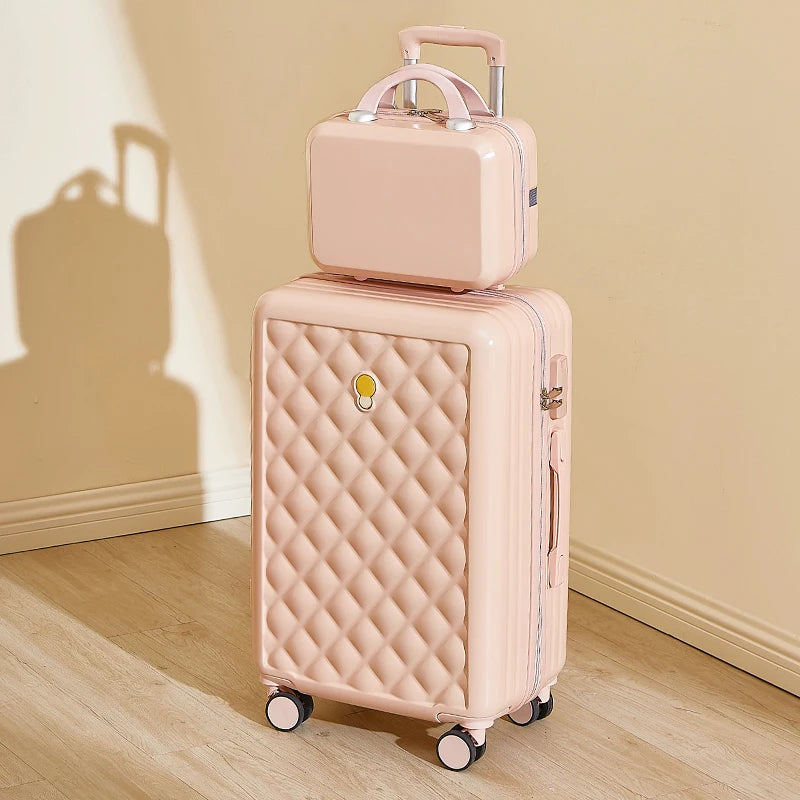 Luggage Student Female New 20 inch Small Silent Universal Wheel Suitcase 24 Large Capacity Durable Password Trolley Box Suit