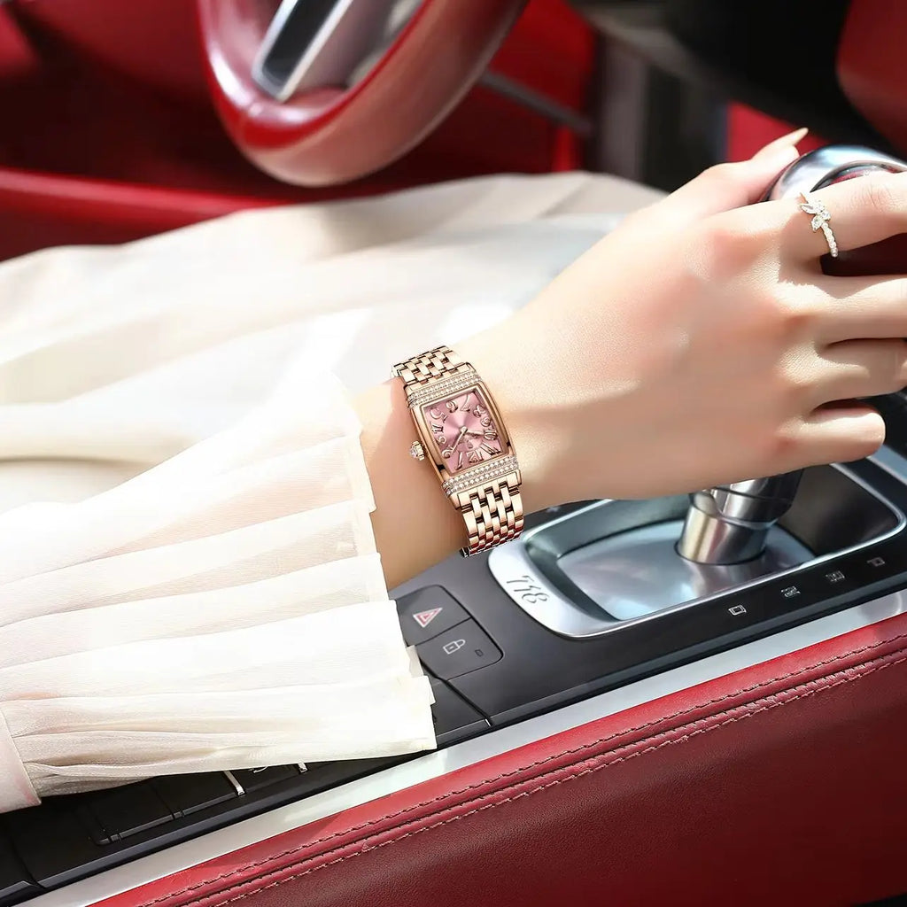 POEDAGAR Tonneau – Elegant Waterproof Ladies Watch