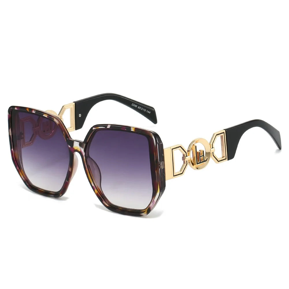 Hollow Square – Oversized UV400 Unisex Sunglasses