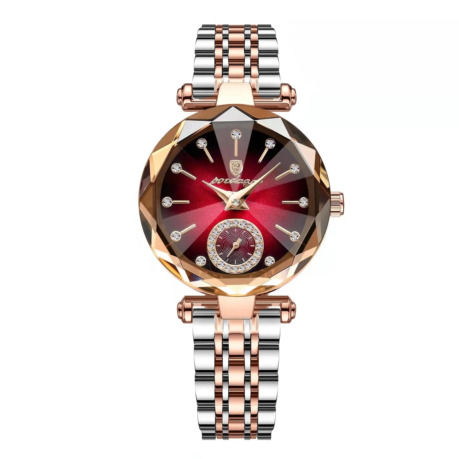 POEDAGAR Diamond – Luxury Round Dial Women’s Watch