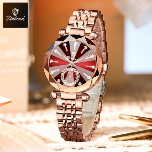 BINBOND Rose – Elegant Waterproof Ladies Quartz Watch