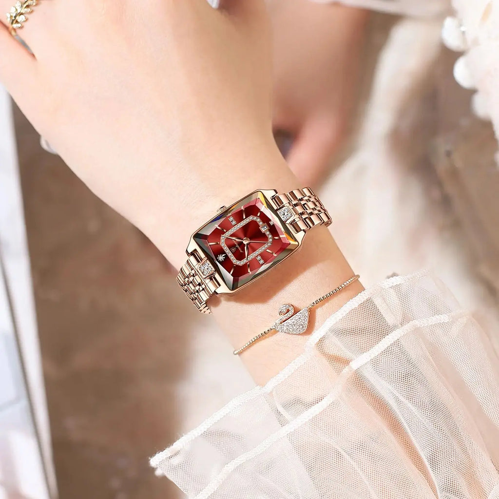 POEDAGAR Slim – Waterproof Date Ladies Wristwatch