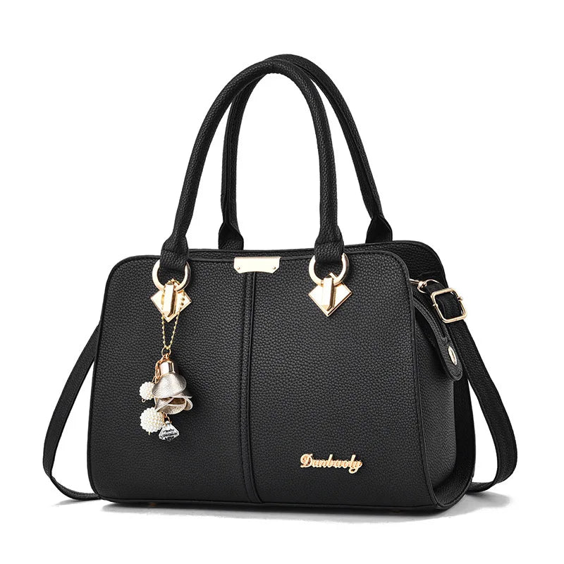 Luxury Leather Tote Handbag for Women – Designer Shoulder Crossbody Bag