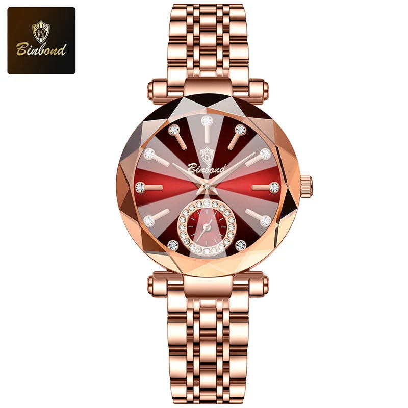BINBOND Rose – Elegant Waterproof Ladies Quartz Watch