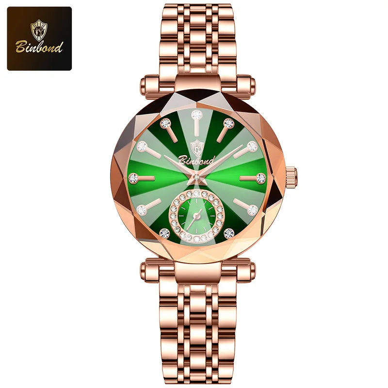BINBOND Rose – Elegant Waterproof Ladies Quartz Watch