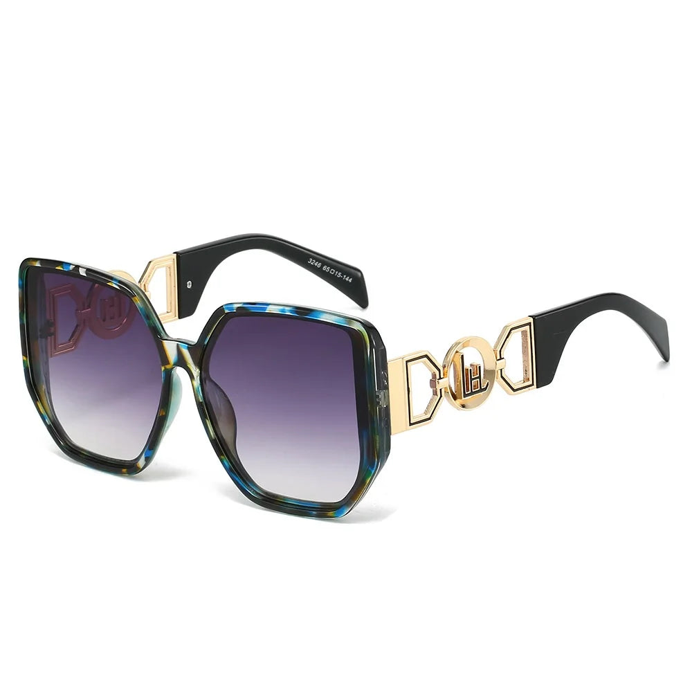 Hollow Square – Oversized UV400 Unisex Sunglasses